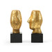 Alberto Statue (Pair), Gold Leaf