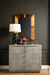 Alia Lamp Without Shade, Navy Blue