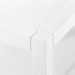 Newport 1-Drawer Side Table, White Pearl