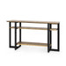 Norman Console, Antique Brass and Dark Bronze