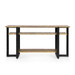 Norman Console, Antique Brass and Dark Bronze