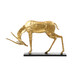 Antelope Straight Horn Statue, Gold Leaf
