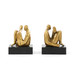 Amadeo Sitting Statue (Pair), Gold Leaf