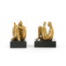 Amadeo Sitting Statue (Pair), Gold Leaf