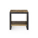 Odeon Side Table, Antique Brass and Dark Bronze