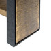 Odeon Side Table, Antique Brass and Dark Bronze