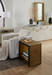 Odeon Side Table, Antique Brass and Dark Bronze