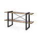 Odeon Low Shelf, Antique Brass and Dark Bronze