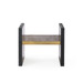 Odeon Bench/Side Table, Antique Brass and Dark Bronze