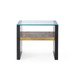 Odeon Bench/Side Table Glass Top, Clear