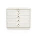 Parker Large 5-Drawer, Silver Shimmer