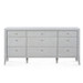 Paola Extra Large 9-Drawer, Soft Gray