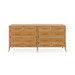 Paulina 12-Drawer, Natural and Camel