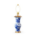Pavillion Lamp Without Shade, Blue and White
