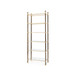 Pierce Etagere, Bronze and Polished Brass