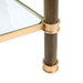 Pierce Etagere, Bronze and Polished Brass