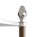 Pierce Etagere, Bronze and Polished Nickel