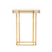 Prism Side Table, Gold Leaf