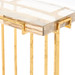 Prism Side Table, Gold Leaf