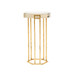 Prism Round Side Table, Gold Leaf