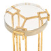 Prism Round Side Table, Gold Leaf