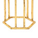 Prism Round Side Table, Gold Leaf