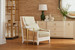 Raleigh Club Chair, Eggshell White