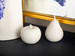 Apple & Pear Set of 2 Porcelains, Blanc de Chine