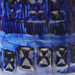 Aristide Lamp Without Shade, Royal Blue