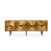 Randers 4-Drawer & 2-Door Cabinet, Antique Brass