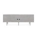Randers 4-Drawer & 2-Door Cabinet, Nickel
