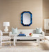 Romano Wall Mirror, Sapphire Blue
