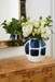 Sewale Medium Vase, Marine Blue & White