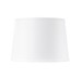 Shade 14-inch White Linen, with Nickel, White