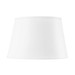 Shade 16-inch White Linen, with Nickel, White Shade 16-inch White Linen, with Nickel, White