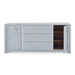 Audrey 3-Drawer & 2-Door Cabinet, Washed Winter Gray