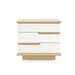 Simon 3-Drawer Side Table, Light Natural Shimmer