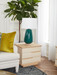 Simon 3-Drawer Side Table, Light Natural Shimmer