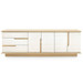 Simon 3-Drawer & 4-Door Cabinet, Light Natural Shimmer