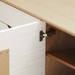 Simon 3-Drawer & 4-Door Cabinet, Light Natural Shimmer