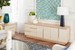 Simon 3-Drawer & 4-Door Cabinet, Light Natural Shimmer