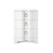 Bardot 3-Drawer Side Table, Chiffon White