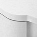 Bardot 3-Drawer Side Table, Chiffon White