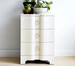 Bardot 3-Drawer Side Table, Chiffon White