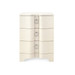 Bardot 3-Drawer Side Table, Canvas Cream