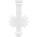 Sol Lamp Without Shade, Plaster White