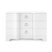 Bardot Large 3-Drawer, Chiffon White