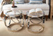 Stephen Side Table, Polished Nickel