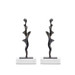 Spiral Small Statue Set of 2, Bronze