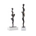 Spiral Small Statue Set of 2, Bronze